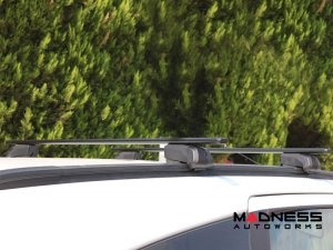 Alfa Romeo Stelvio Roof Rack Cross Bars - for models w/ factory roof rails - Black - Starlock (2017-2025) Alfa Romeo Stelvio Roof Rack Cross Bars - for models w/ factory roof rails - Black - Starlock (2017-2025)